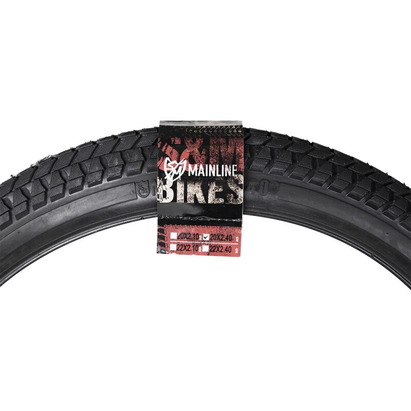 20" X 2.40" S&M Mainline BMX Bike Tire-  BLACK - Image 3