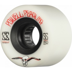 Powell-Peralta G-Slides skateboard wheels, white, 59mm diameter, 85a durometer.