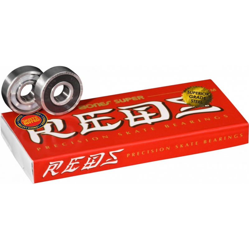 Bones | Super REDS Skateboard Bearings 8 pack