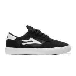 Lakai Cambridge Kids Black/White Suede Skate Shoe