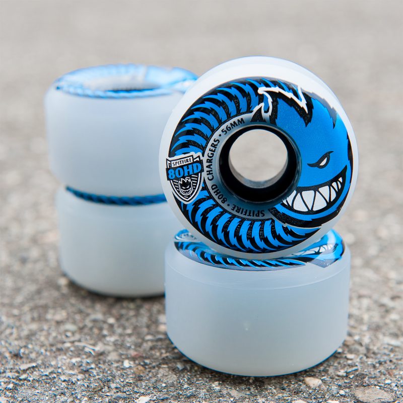 Spitfire Wheels | 54mm 80HD Chargers Conical Clear Skateboard Wheels - Image 3