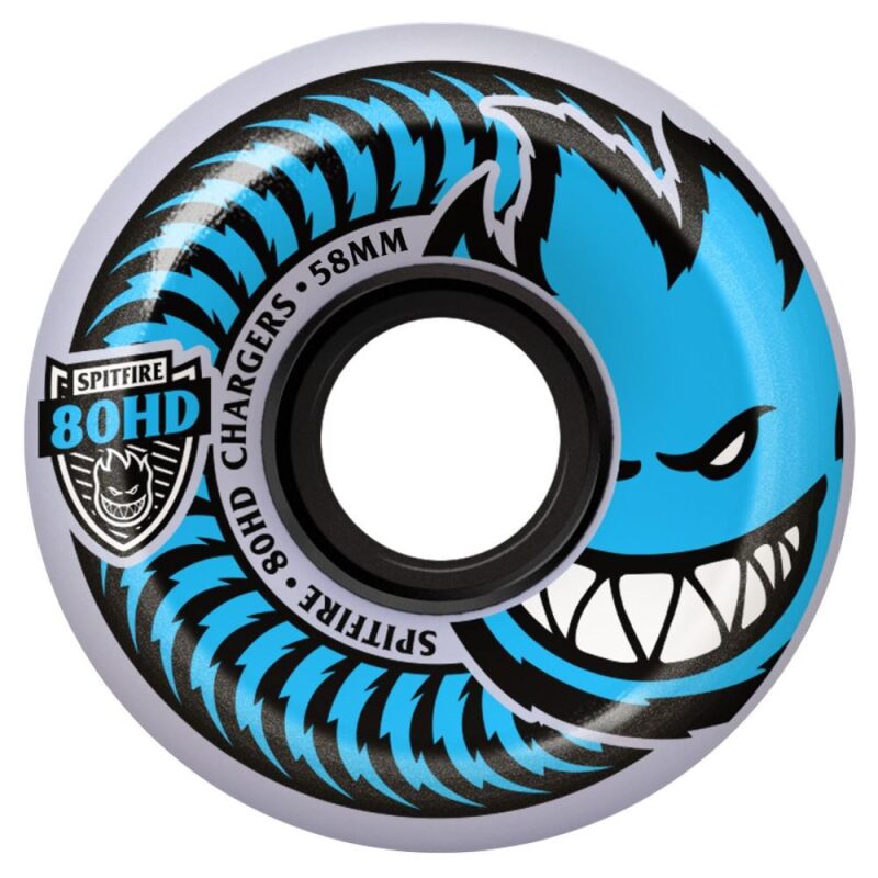 Spitfire Wheels | 54mm 80HD Chargers Conical Clear Skateboard Wheels