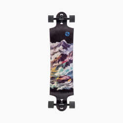 Landyachtz Switchblade 40 Atmosphere Complete Longboard - Top and Bottom View