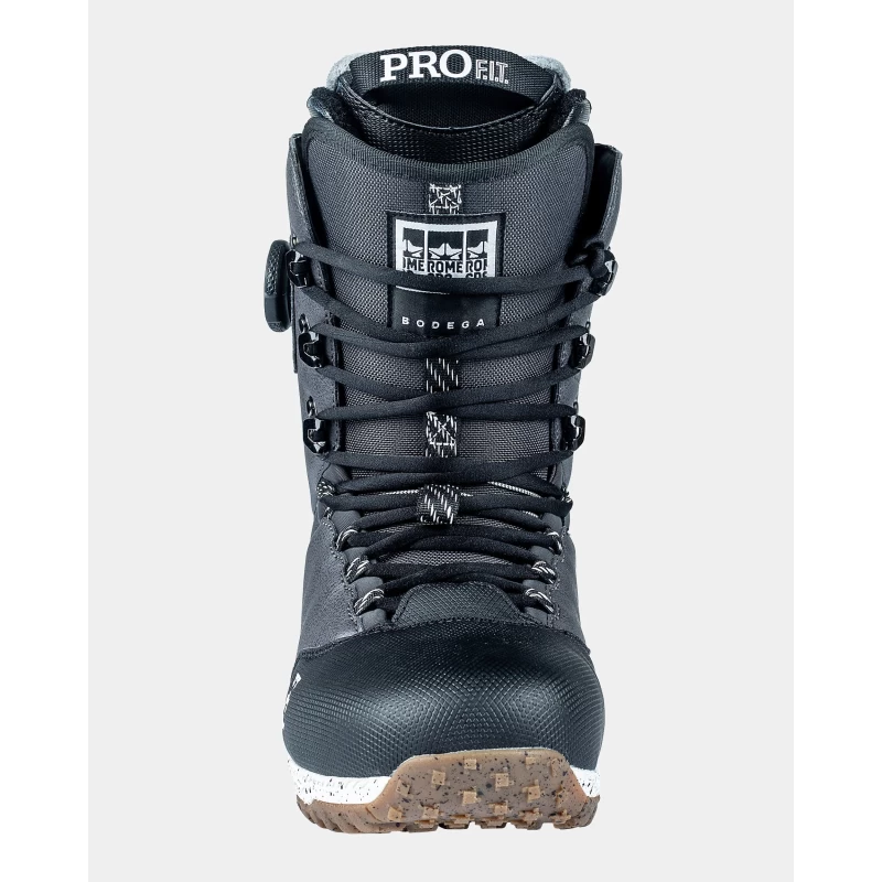 Rome | Bodega Snowboard Boot- Lace Up Hybrid Boa, Black - Image 3