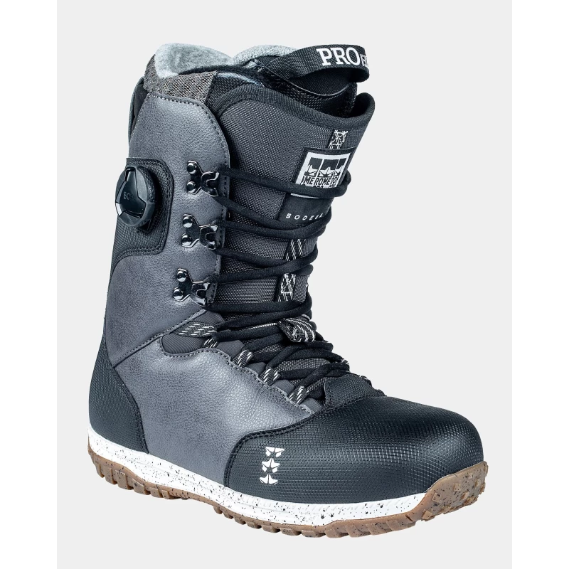 Rome | Bodega Snowboard Boot- Lace Up Hybrid Boa, Black - Image 2