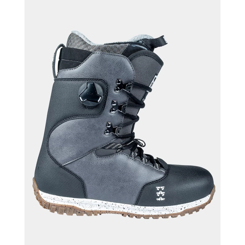 Rome | Bodega Snowboard Boot- Lace Up Hybrid Boa, Black