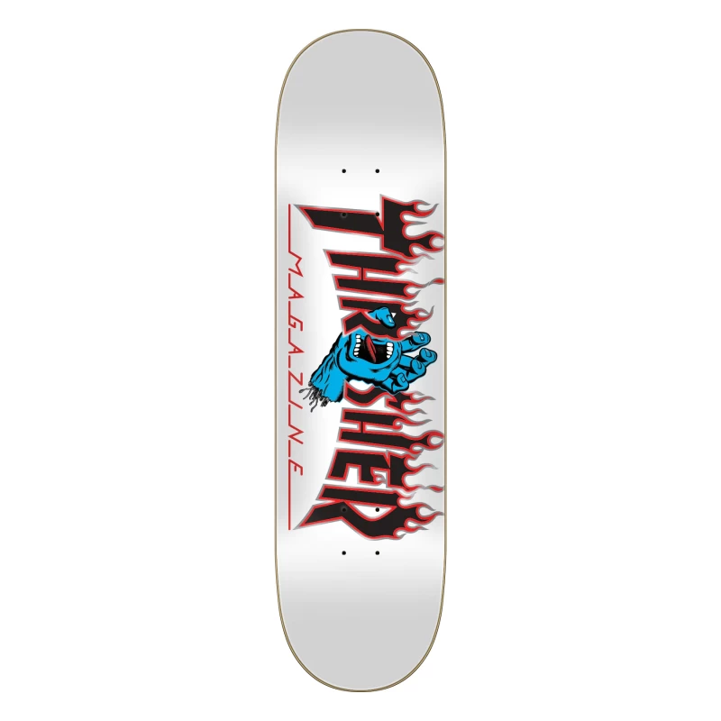 8.0" Santa Cruz Skateboards- Thrasher Screaming Flame Logo DECK