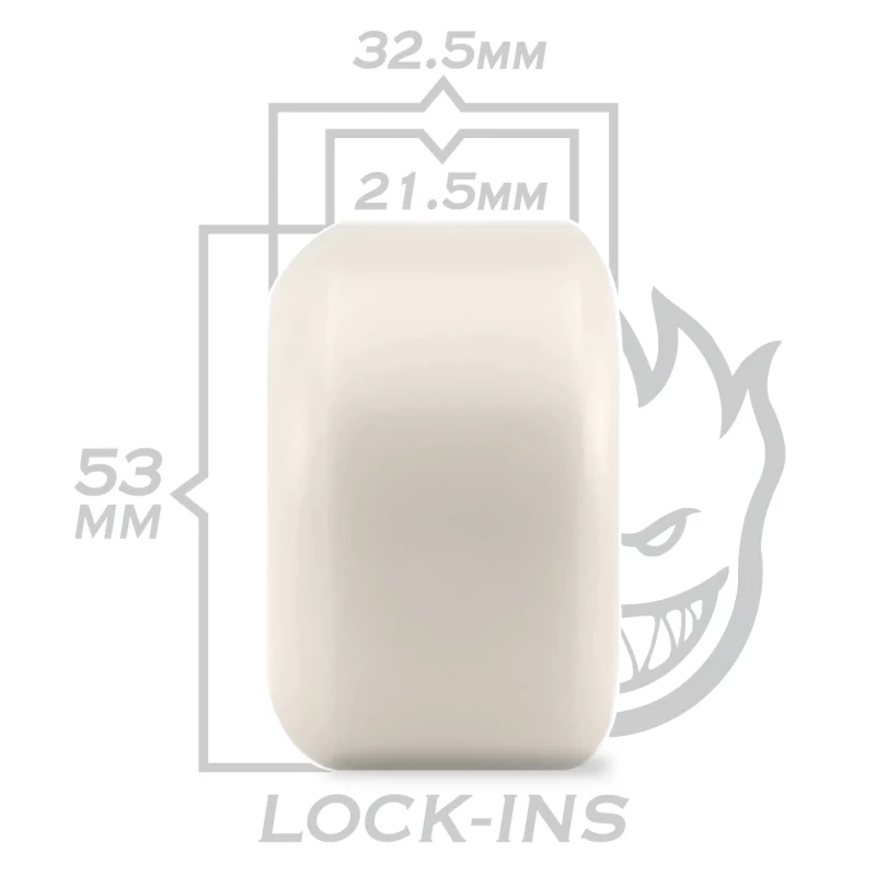 Spitfire Formula Four 99D Lock Ins Skateboard Wheels, Natural (Set of 4) - Image 2