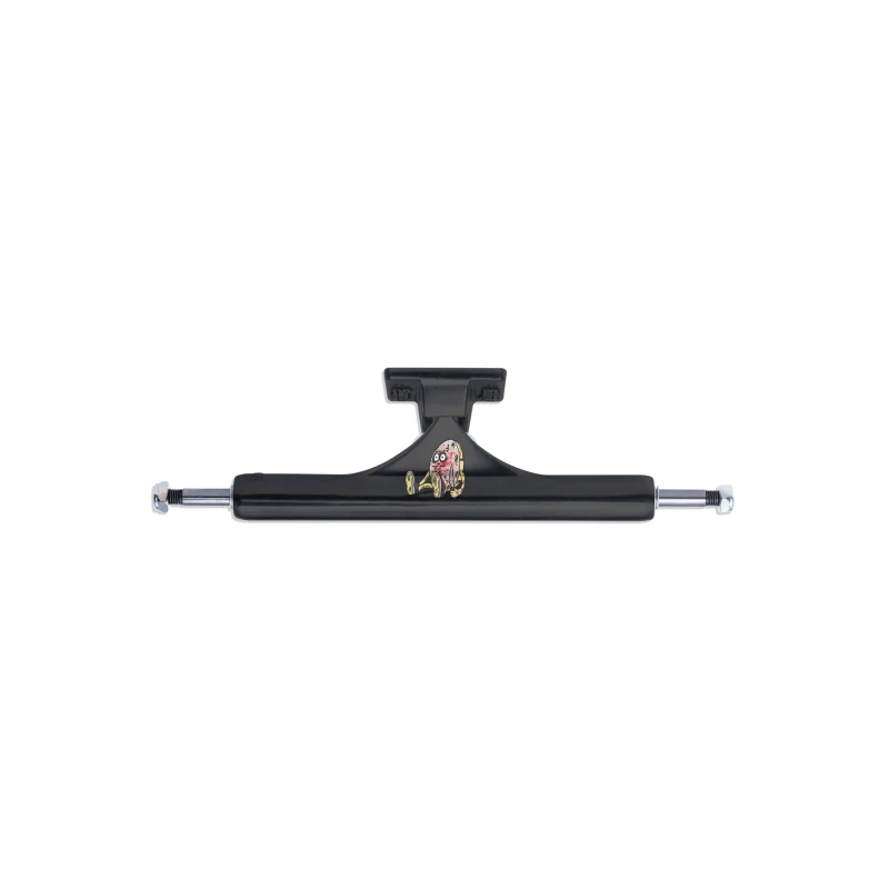 Slappy Trucks 10" inverted curb killer skateboard trucks in black.