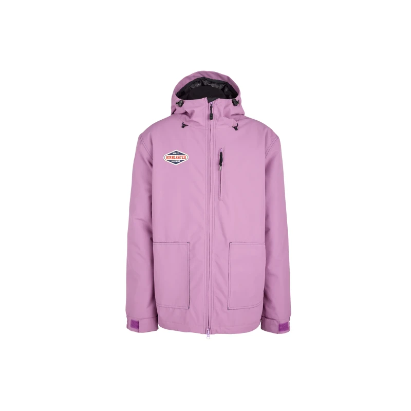 Airblaster Wrench Jacket in Grape color, featuring vintage workwear design and waterproof fabric.